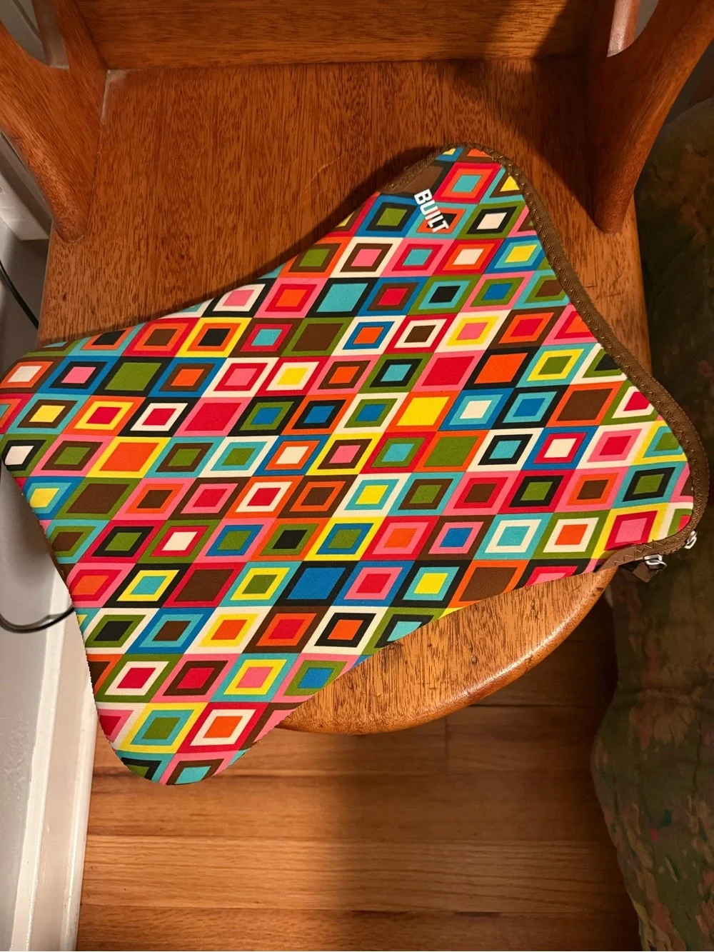 Built Multicolor Geometric Laptop Sleeve, 15”, pre-owned.